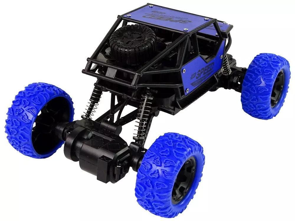 Mėlynas RC bekelės automobilis 1:18