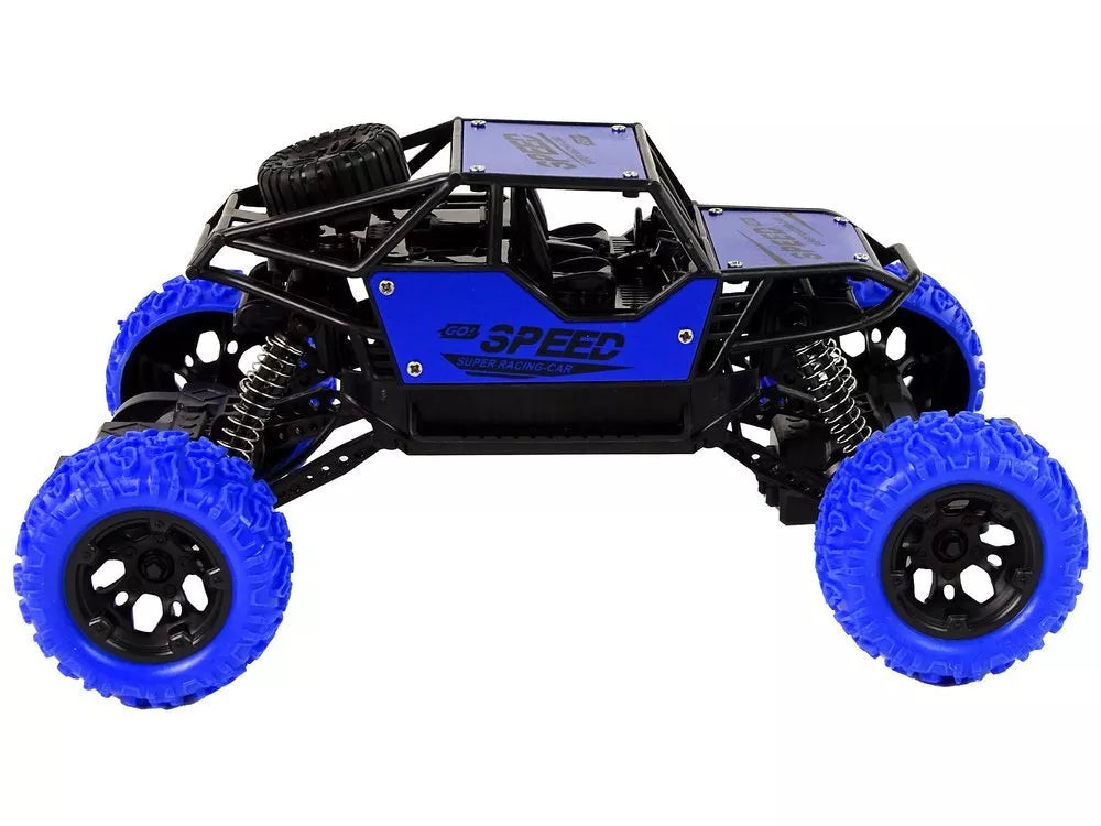 Mėlynas RC bekelės automobilis 1:18