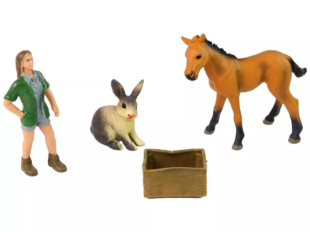 Ryškių gyvūnų figūrėlių rinkinys vaikams