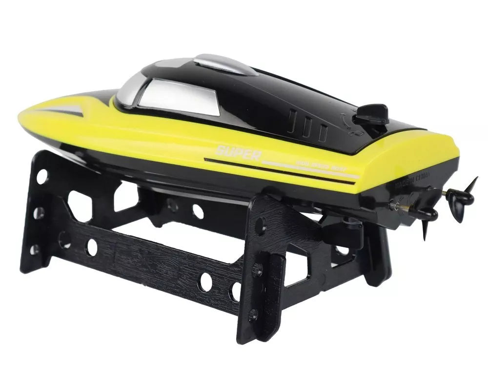 Nuotoliniu būdu valdomas R/C motorlaivis 2.4G – 20–25 km/h, geltonas