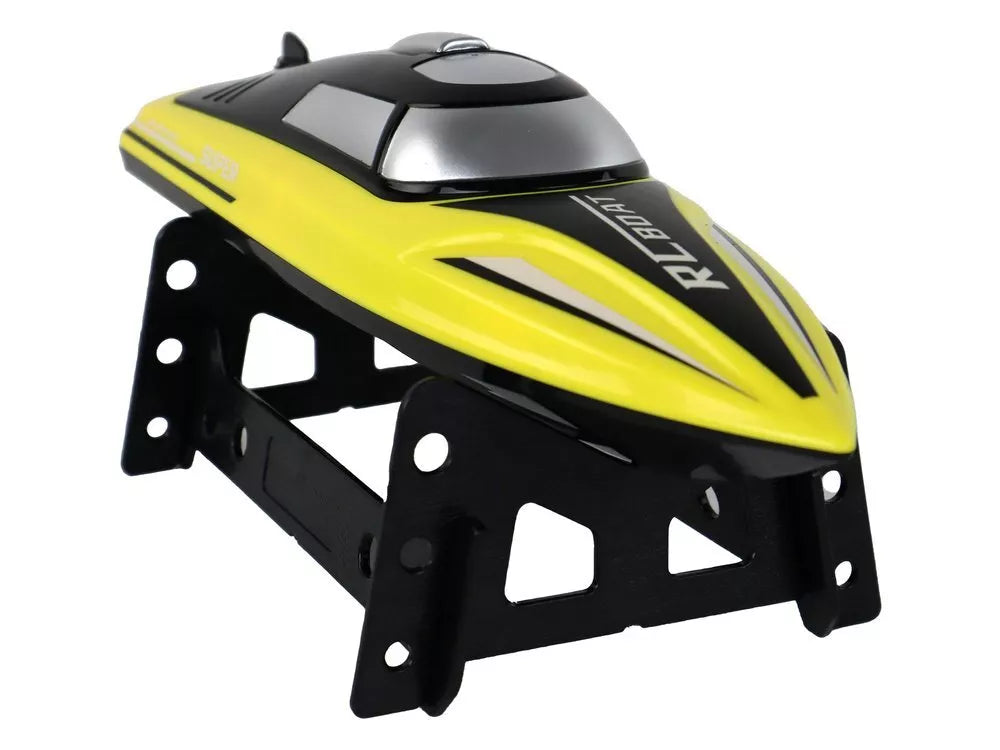 Nuotoliniu būdu valdomas R/C motorlaivis 2.4G – 20–25 km/h, geltonas