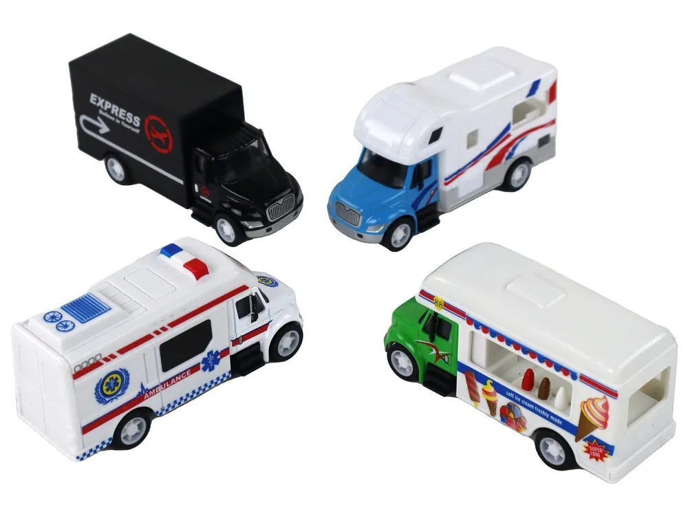 Automobilių rinkinys visureigis ledainė 1:87