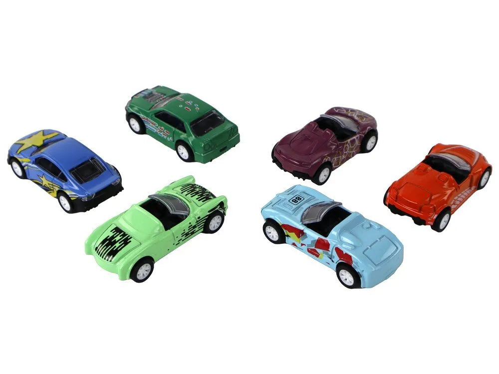 Automobilių rinkinys su metaline dėže 1:64