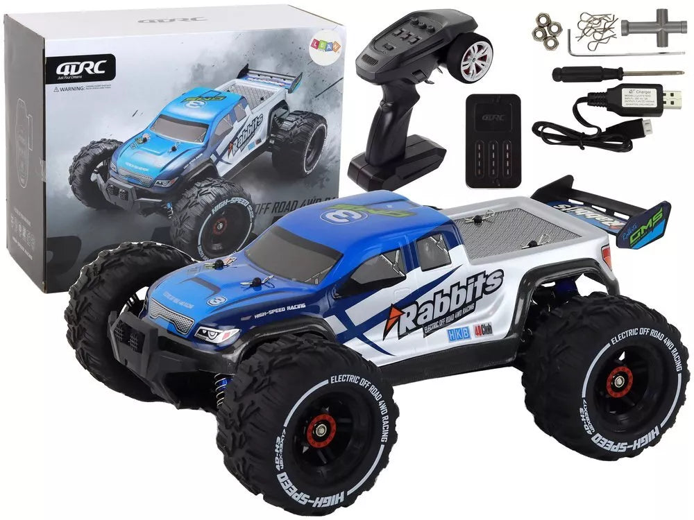 Nuotoliniu būdu valdomas visureigis Rabbits RC 4×4 2.4G Mėlynas