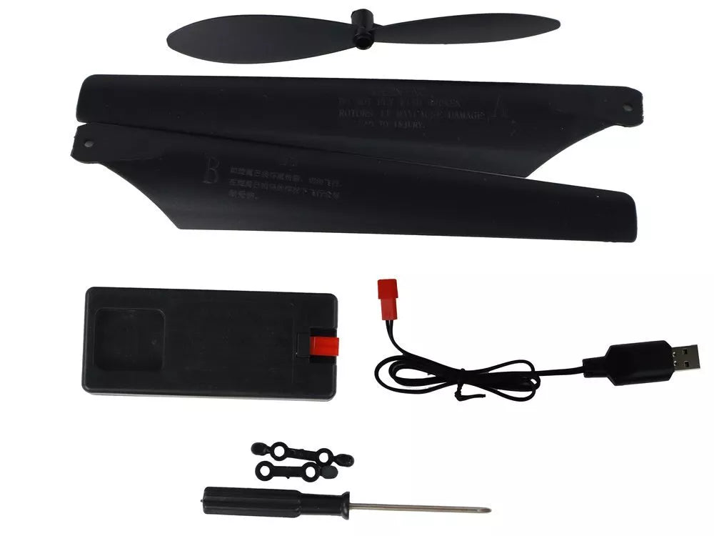 Nuotoliniu būdu valdomas RC sraigtasparnis 70 cm – raudonas