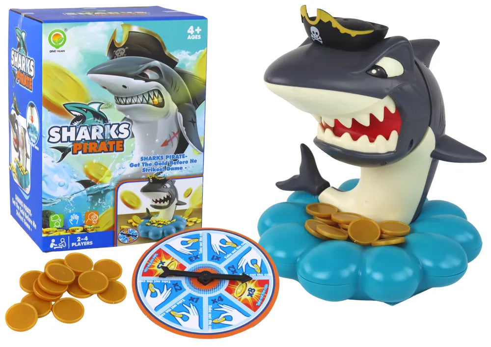 Ryklys piratas monetų sprogimo žaidimas