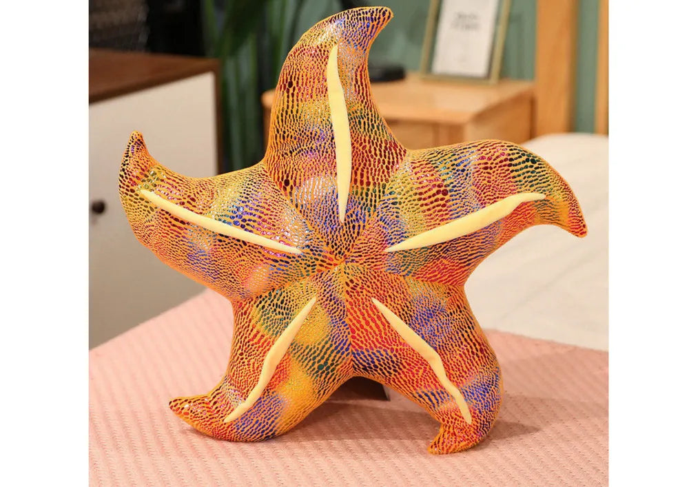 Pliušinė jūrų žvaigždė geltona 20 cm