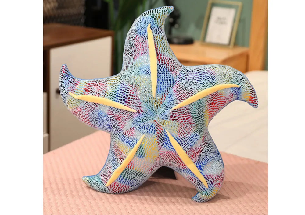 Pliušinė jūrų žvaigždė mėlyna 45 cm