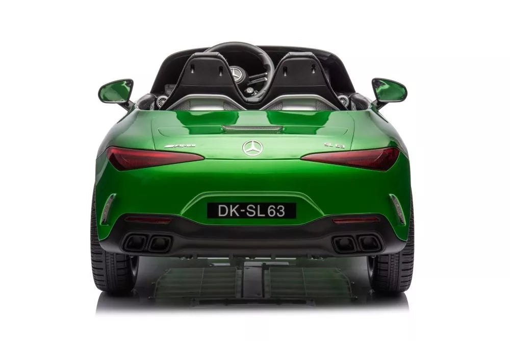 Elektrinis vaikiškas automobilis Mercedes AMG SL63 (žalios spalvos)