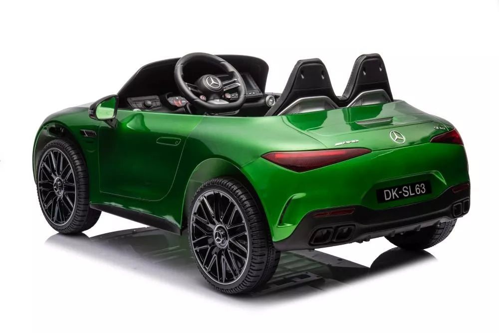 Elektrinis vaikiškas automobilis Mercedes AMG SL63 (žalios spalvos)