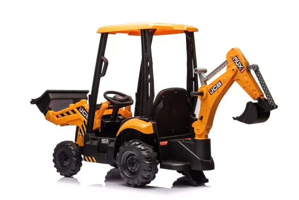 JCB vaikiškas elektrinis ekskavatorius su geltonu kaušu – BDM-0960A, 12V
