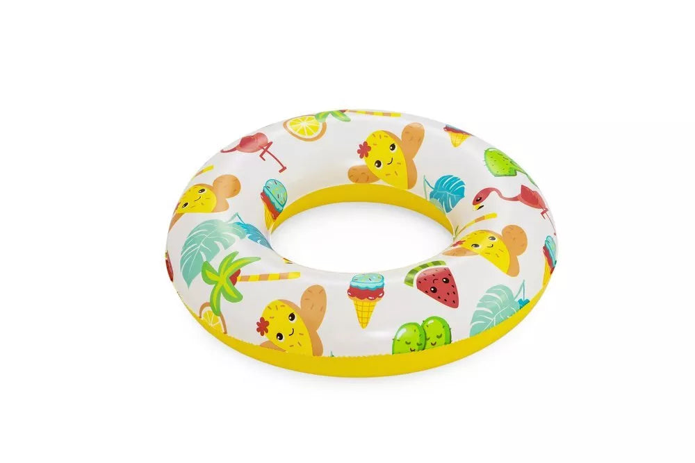 Bestway pripučiamas 3‑in‑1 baseino rinkinys su kamuoliuku ir plaukimo ratu 122 x 20 cm