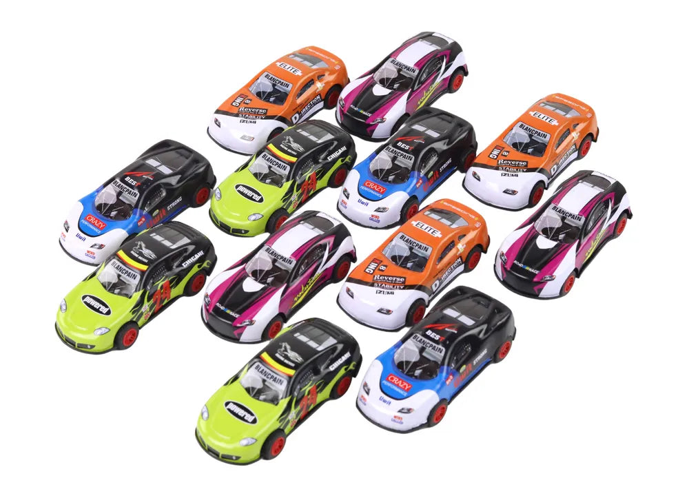 Sportiniai automobiliai frikciniai 12 vnt 1:55