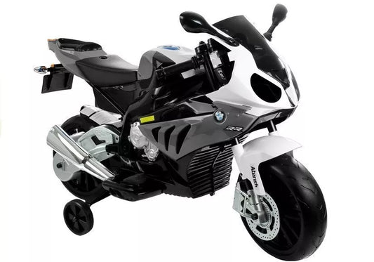 BMW S1000RR Silver – elektrinis vaikiškas motociklas