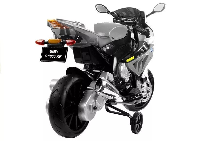 BMW S1000RR Silver – elektrinis vaikiškas motociklas