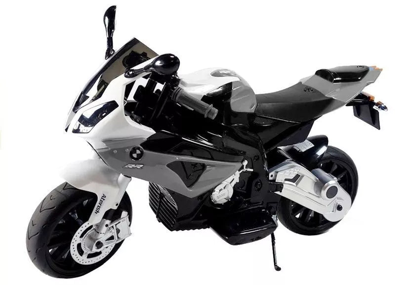 BMW S1000RR Silver – elektrinis vaikiškas motociklas