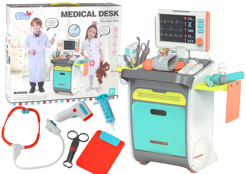 Mažojo gydytojo medicininis vežimėlis
