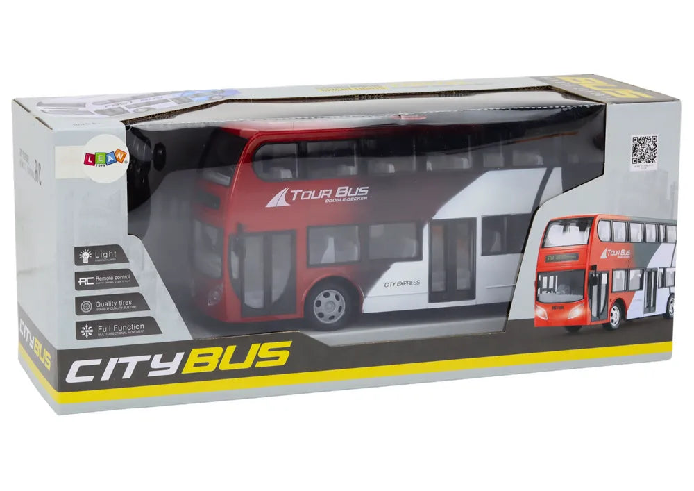 Dviaukštis autobusas RC su šviesomis