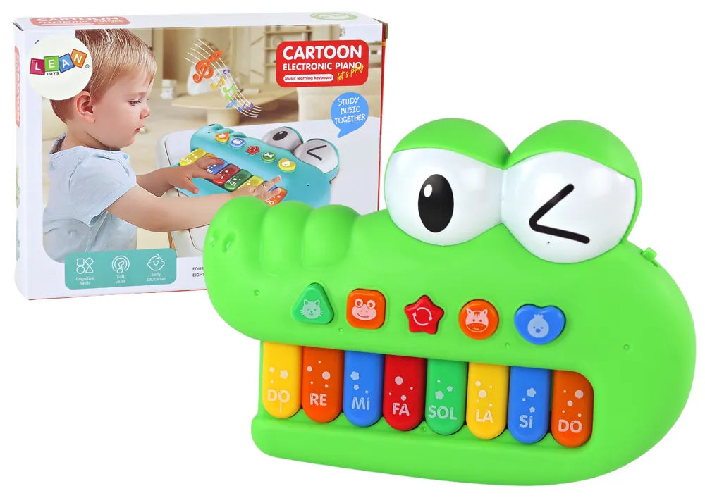 Edukacinis krokodilo pianinas garsai