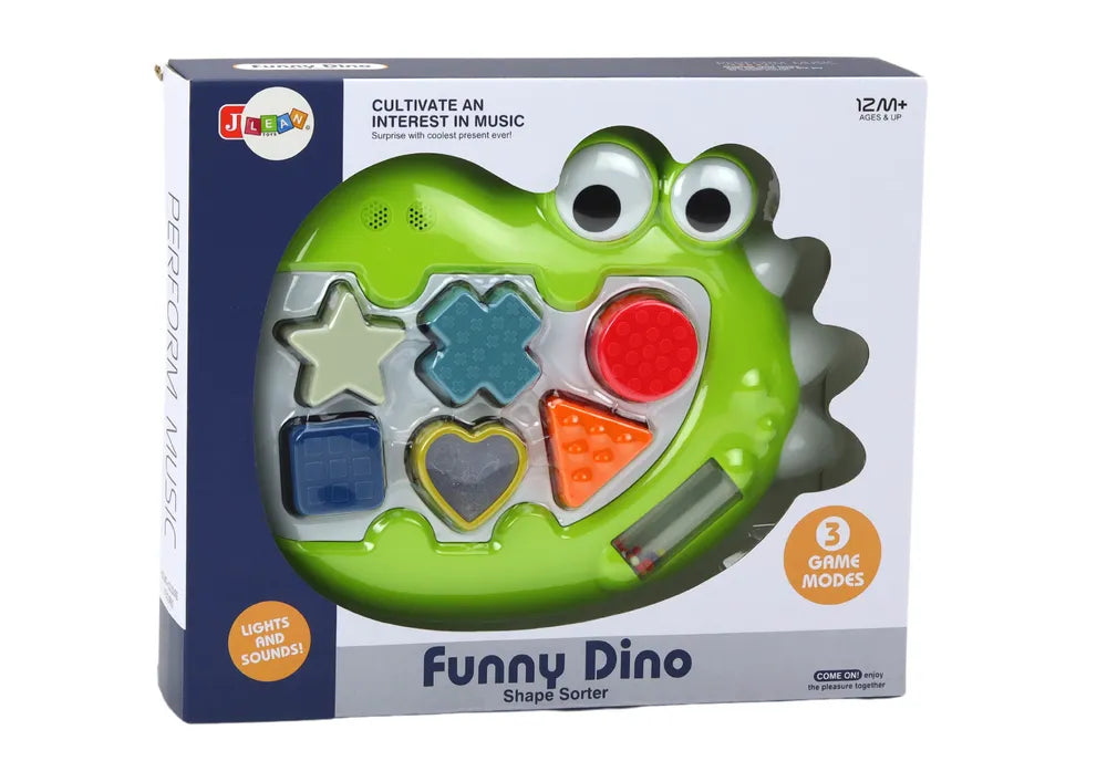 Sensorinis dinozauro rūšiuoklis melodijos