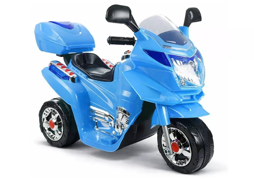 Mėlynas vaikiškas elektrinis motociklas HC8051