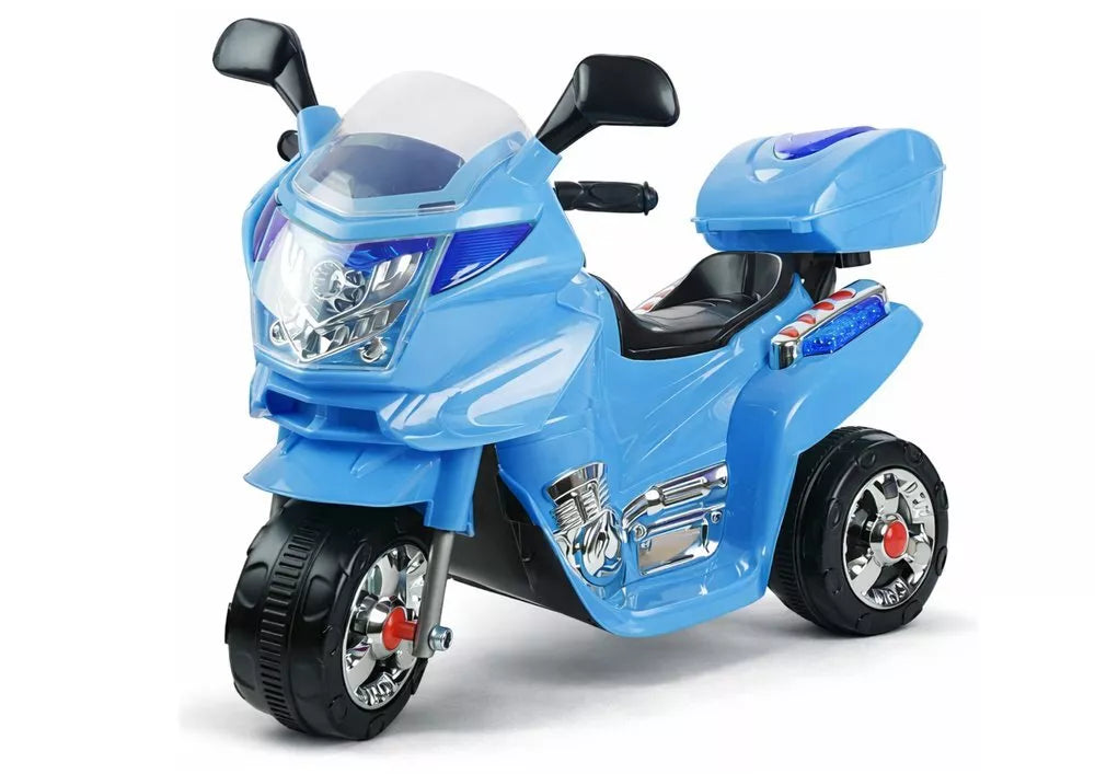 Mėlynas vaikiškas elektrinis motociklas HC8051