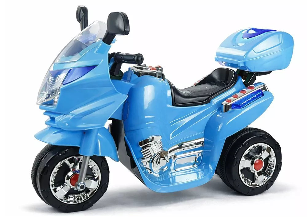Mėlynas vaikiškas elektrinis motociklas HC8051