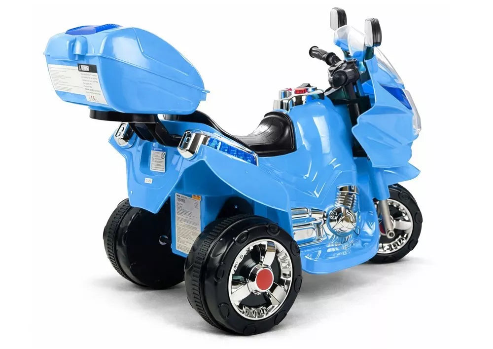 Mėlynas vaikiškas elektrinis motociklas HC8051