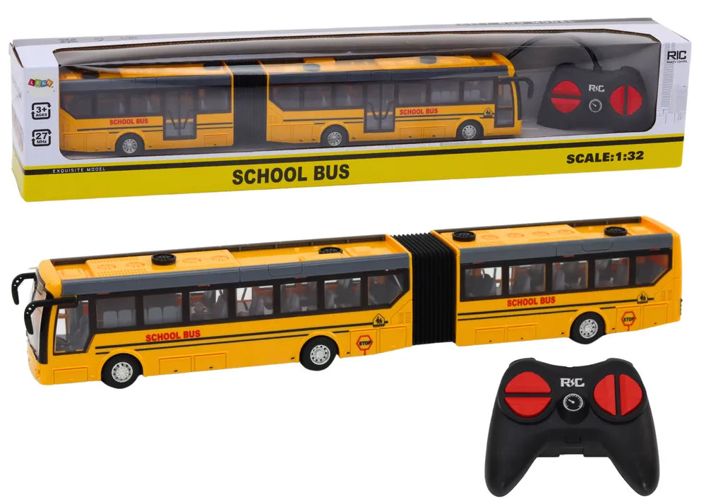 Mokyklinis RC autobusas geltonas lankstus