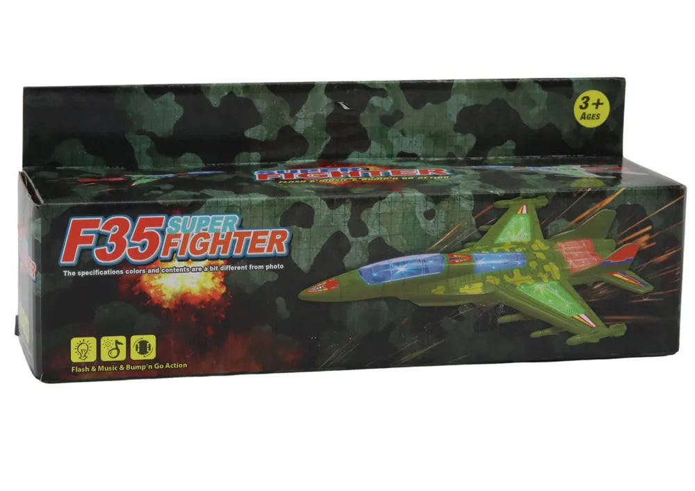 Karinis naikintuvas F35 žalias šviesos