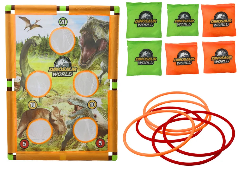 Dinozaurų taiklumo žaidimas 2in1 lenta