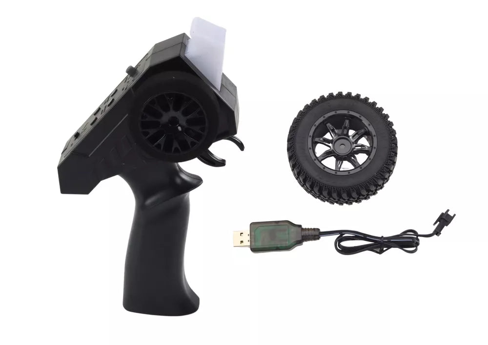 Nuotoliniu būdu valdomas RC visureigis 4×4 Pilkas