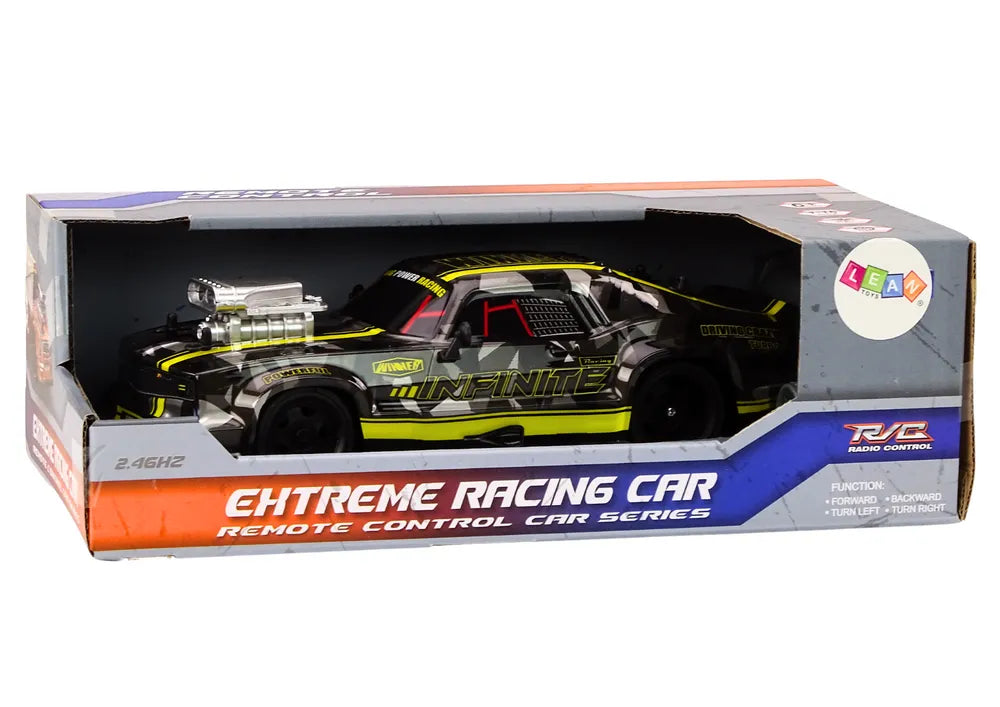 Drift automobilis guminiais ratais juodas