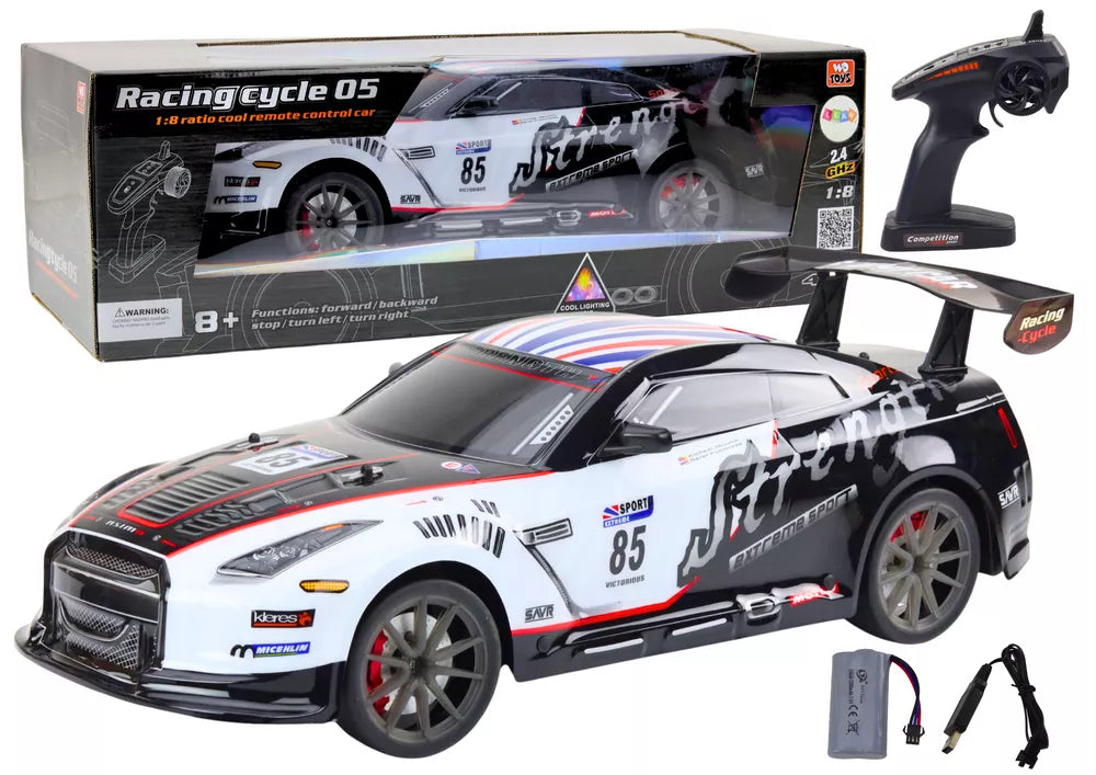 Didelis 1:8 nuotolinio valdymo sportinis automobilis