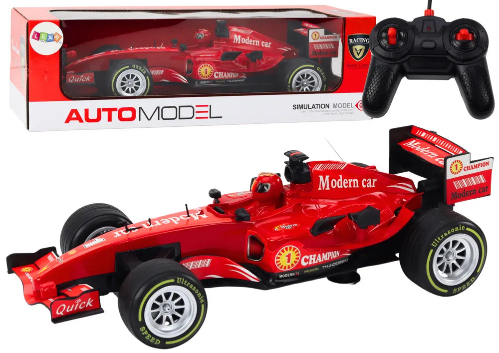 Sportinis automobilis valdomas pultu raudonas