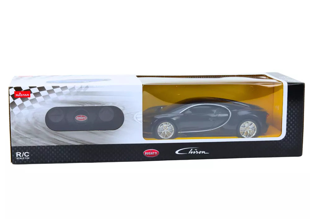 Bugatti Veyron Chiron 1:24 – juodas nuotolinio valdymo automobilis