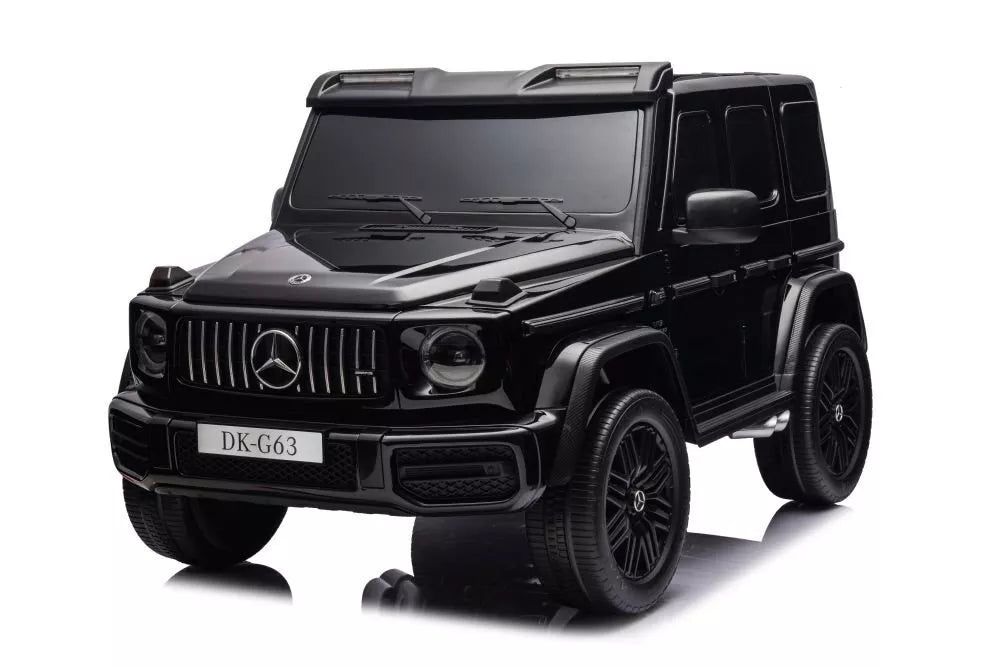 Akumuliatorinis automobilis vaikams Mercedes G63 XXL, juodos spalvos, 24 V