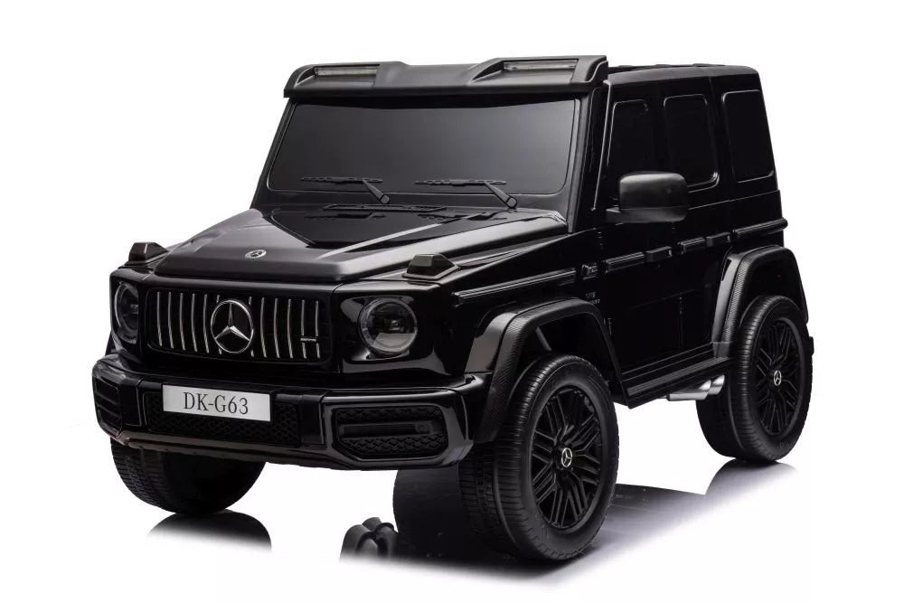 Akumuliatorinis automobilis vaikams Mercedes G63 XXL, juodos spalvos, 24 V