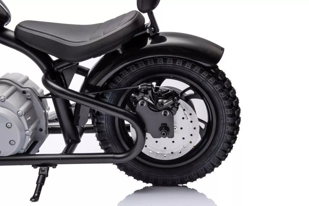 Akumuliatorinis motociklas A9902 36V juodos spalvos