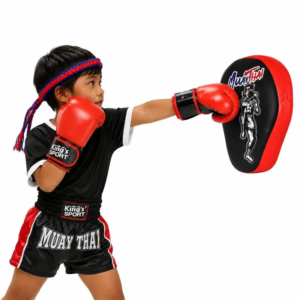 2-in-1 bokso rinkinys su pirštinėmis ir Muay Thai treniruočių pagalvėle