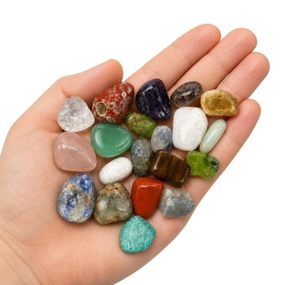 20 vnt. natūralių mineralų rinkinys vaikams