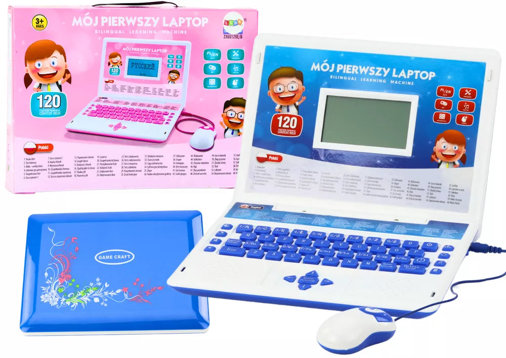 Interaktyvus edukacinis laptopas vaikams – 60 funkcijų