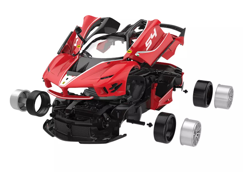 RASTAR 1:18 Ferrari FXXK EVO – 88 dalių konstruktorius su nuotolinio valdymo funkcija