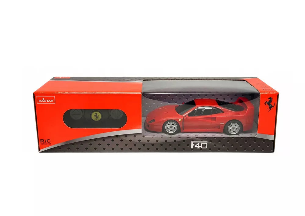 RC sportinis automobilis 1:24 – Ferrari F40, raudonas