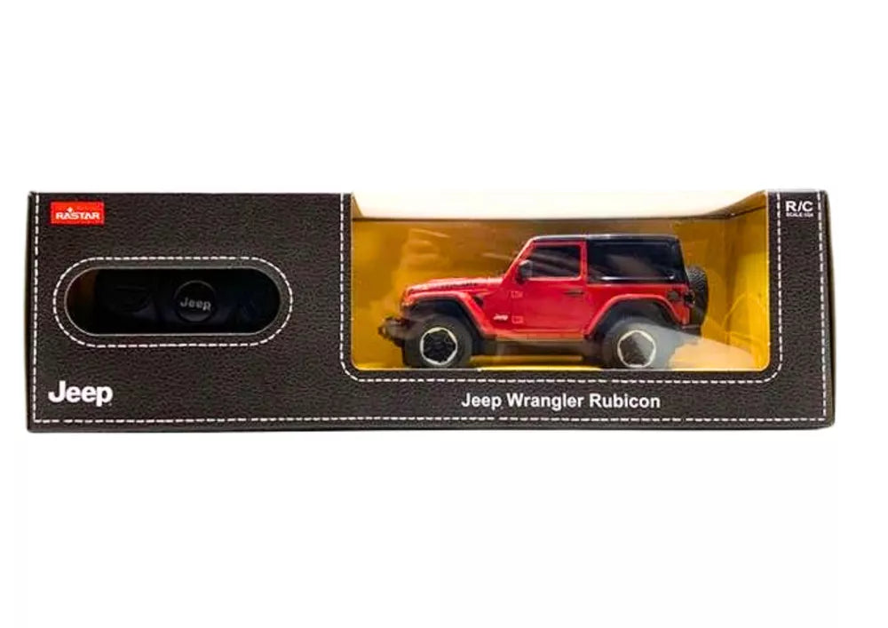 JEEP Wrangler JL Rubicon RC 1:24 – Raudonas bekelės automobilis