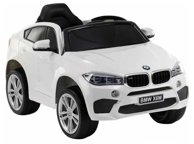 BMW X6 Baltas – vaikiškas elektrinis automobilis
