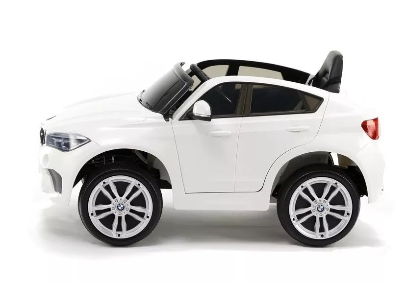 BMW X6 Baltas – vaikiškas elektrinis automobilis