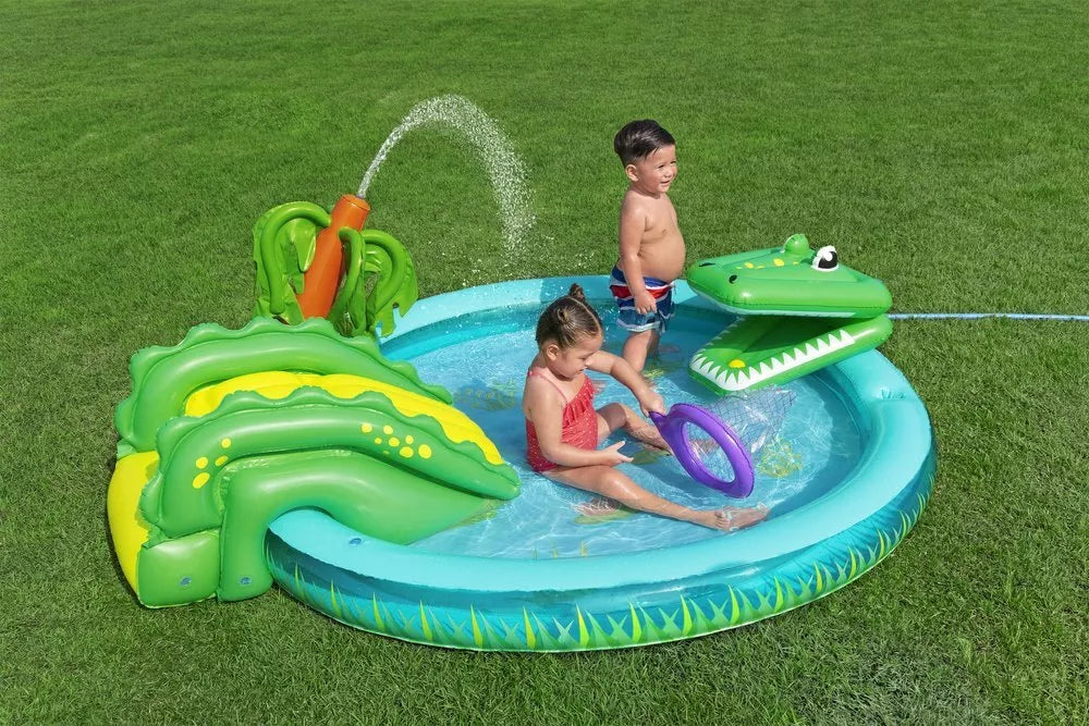 Bestway „Crocodile“ pripučiamas vandens žaidimų centras