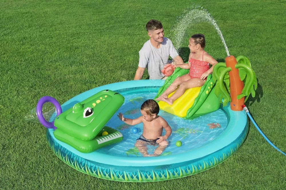 Bestway „Crocodile“ pripučiamas vandens žaidimų centras