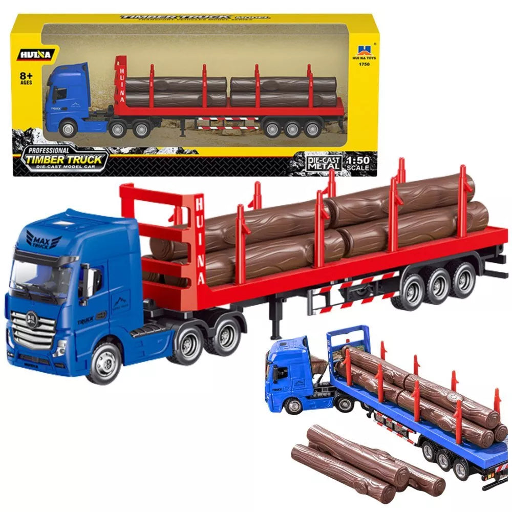 HUINA 1:50 medienos transporto sunkvežimis